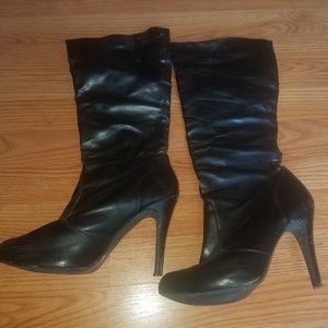Black stiletto boots